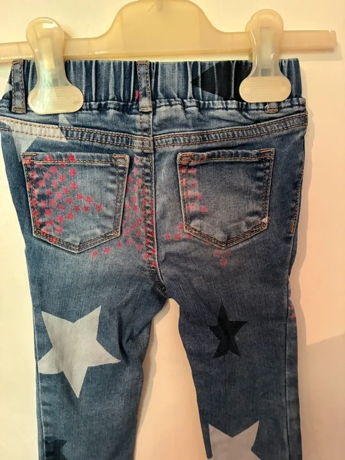 Jegging en jeans délavé à étoiles, 2 ans, GAP. - photo numéro 8