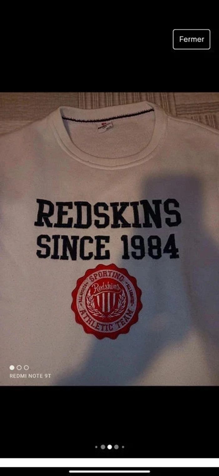 Pull Redskins garçon taille 16 ans en bon état. - photo numéro 3