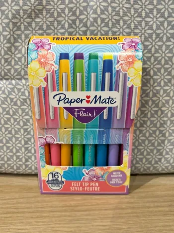 Pochette de 16 Stylos-feutres d'Ecriture "Flair" Tropical Vacation