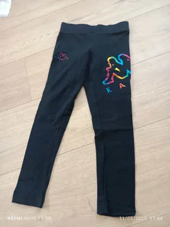 Magnifique legging Kappa noir 9 taille 6 ans