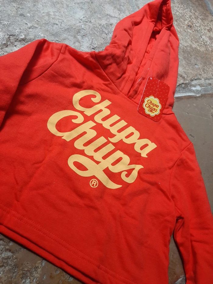 Sweat à capuche Chupa Chupas 6/7 ans - photo numéro 2