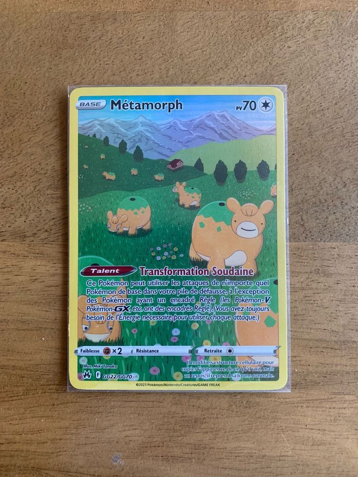Carte Pokemon Metamorph GG Zénith Suprême - photo numéro 2