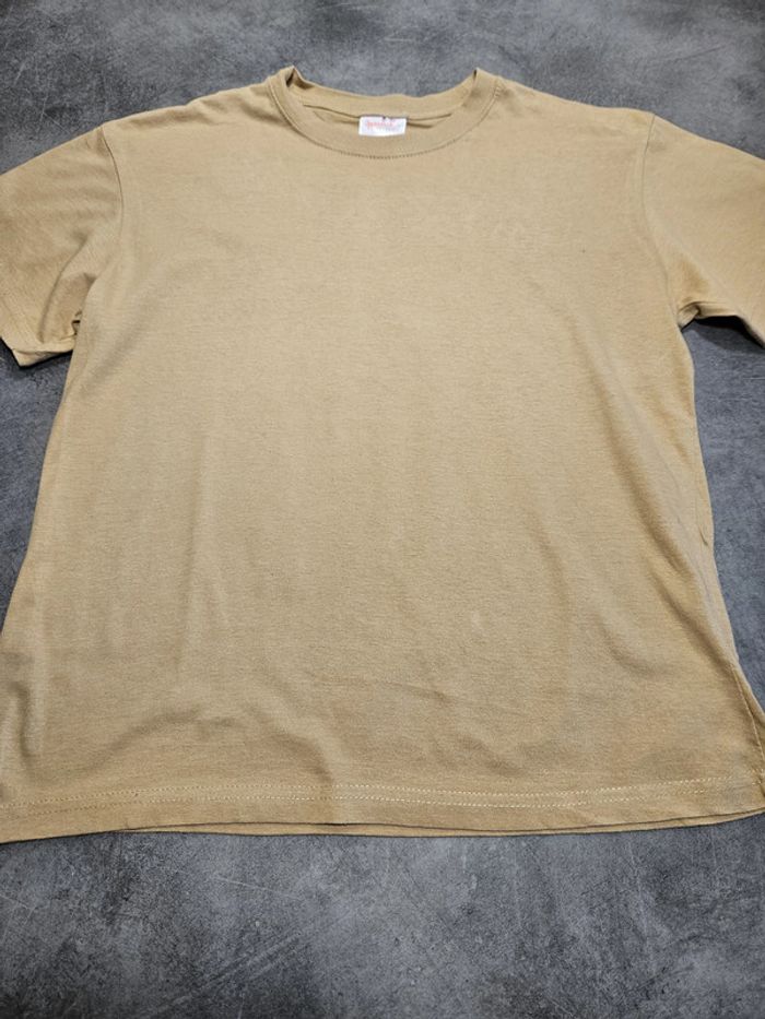 T-shirt à manches courtes unisexe - Taille 12/14 ans - Upperdeck - Camel - photo numéro 5