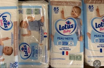 4 sachet de coton bébé