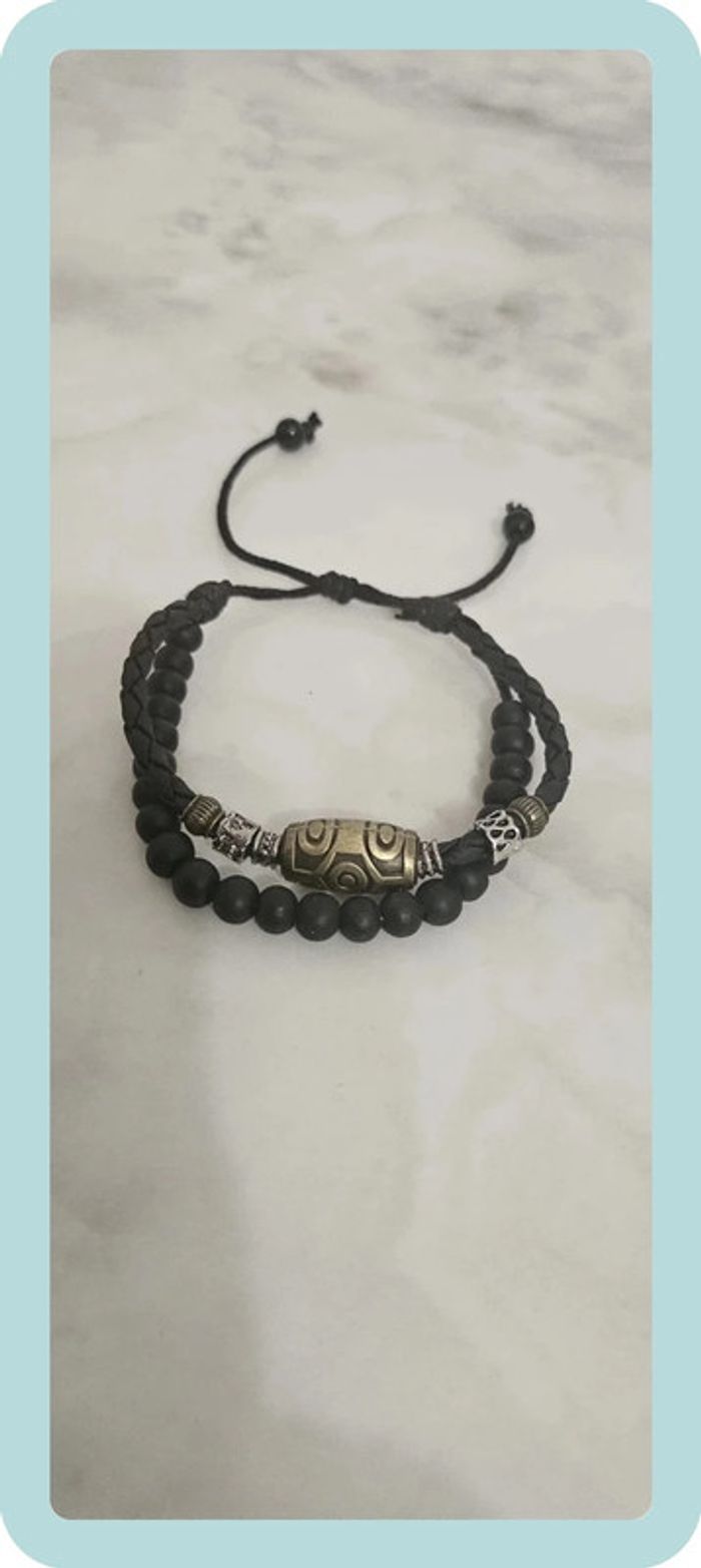 Bracelet double couche réglable