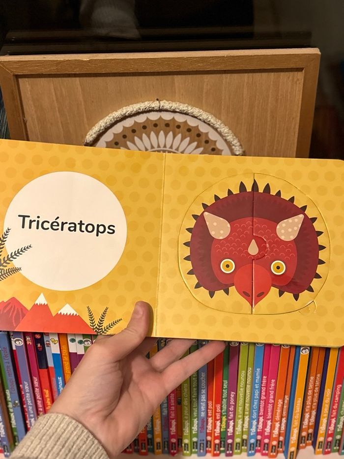 Livre bébé Mes premiers puzzle dinosaures - photo numéro 4