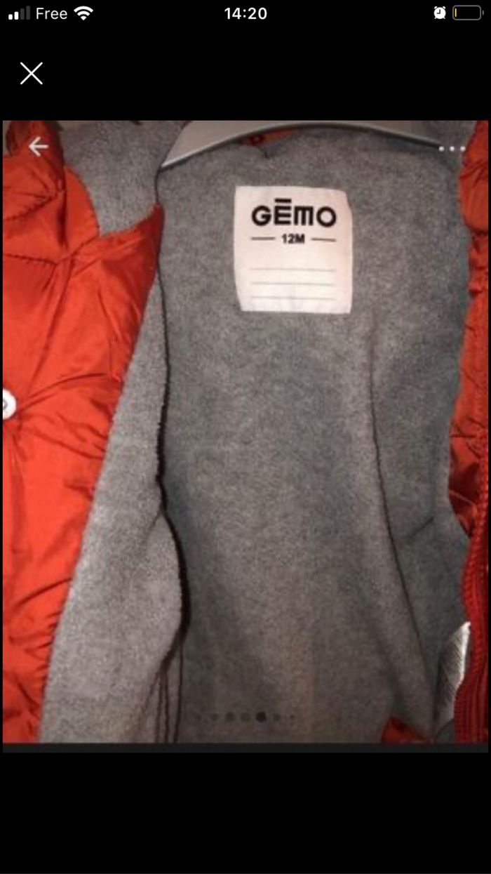Manteau hiver garçon 12 mois - photo numéro 3