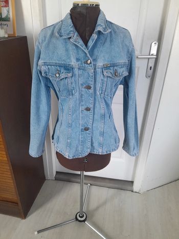 Veste en jean cintrée vintage Projection privée