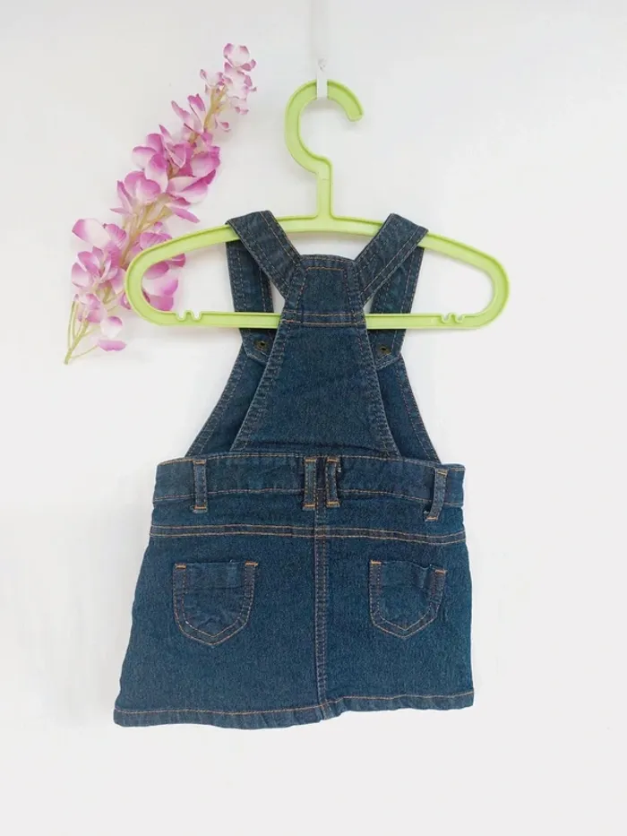 Magnifique robe salopette en Jean 6 mois Tissaia - photo numéro 5