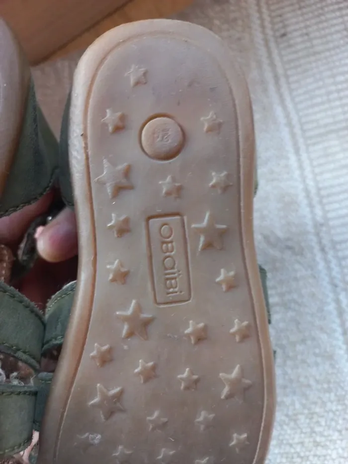 Sandale bébé kaki  obaibi 24 - photo numéro 5