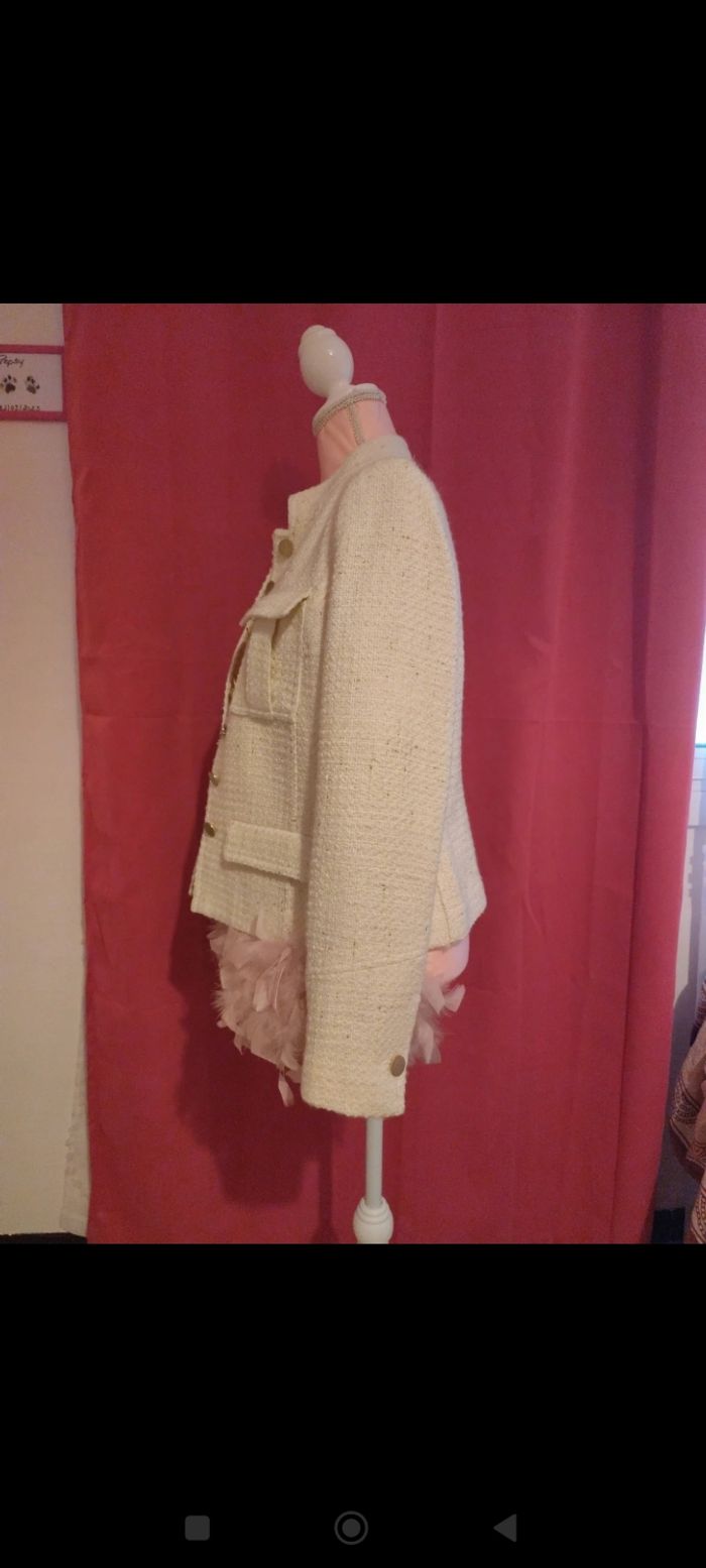 Veste tailleur tweed Mango - photo numéro 4