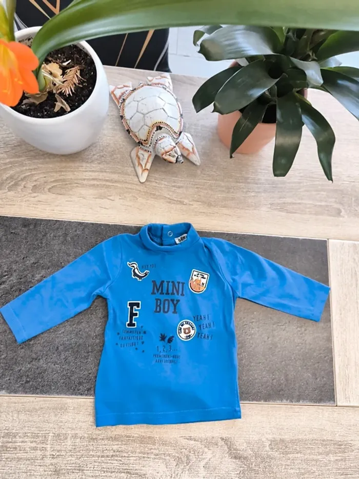 Sous pull col roulé garçon 6 mois Gémo - photo numéro 2
