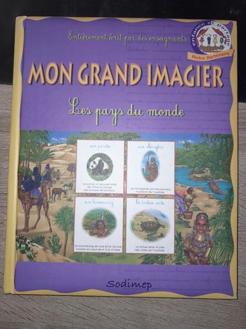 livre Mon grand imagier Les pays du monde