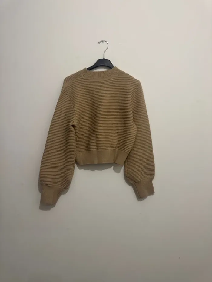 Pull Femme – Beige – Taille M - photo numéro 3
