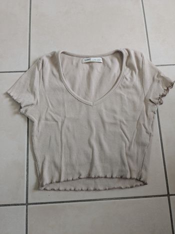 Pull & bear croc top beige col V XS