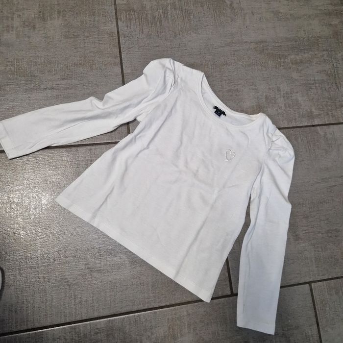 Tee-shirt manche longue blanc 6 ans kiabi