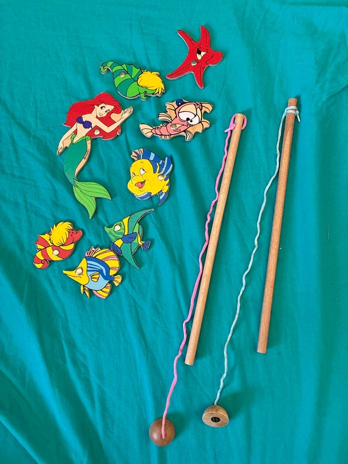 Jeu de pêche la petite sirène ariel vintage Disney - photo numéro 1
