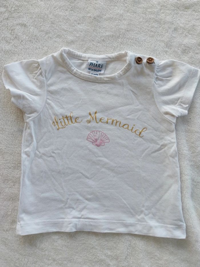 Tee shirt le phare de la baleine 1 an