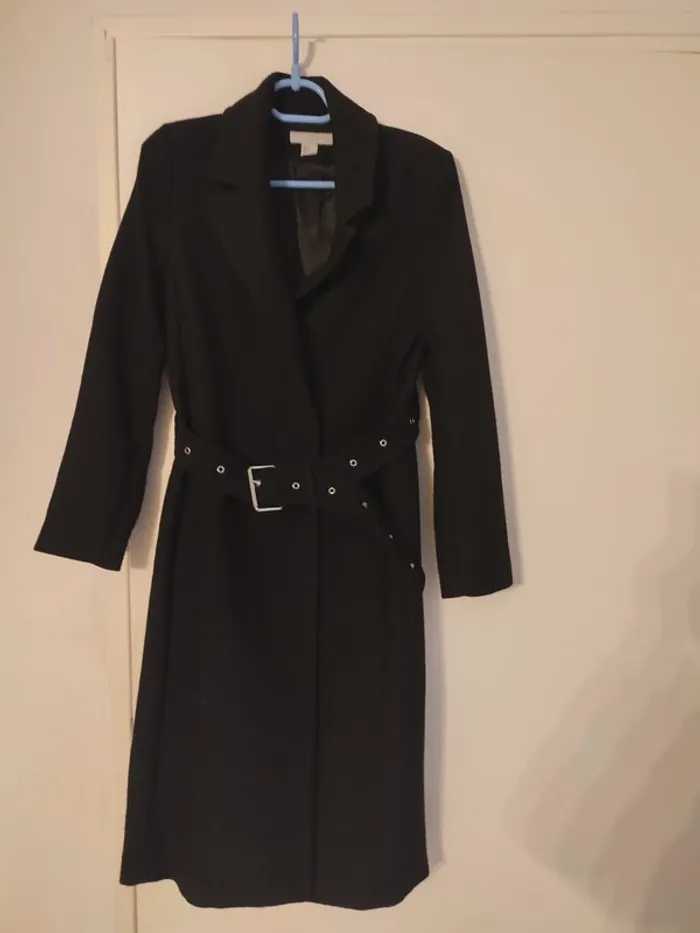 Manteau noir camaïeu 34