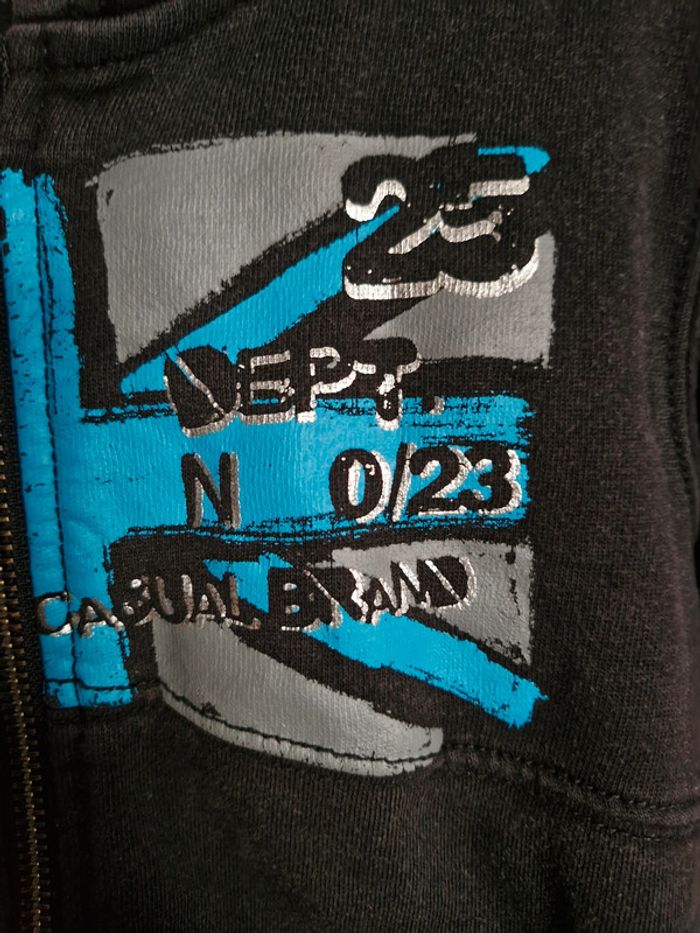 Gilet zippé capuche garçon 4 ans NKY Polyester Coton - photo numéro 3