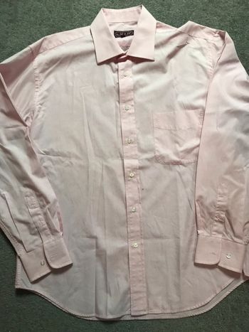 Chemise homme Fil a Fil taille 41 rose clair