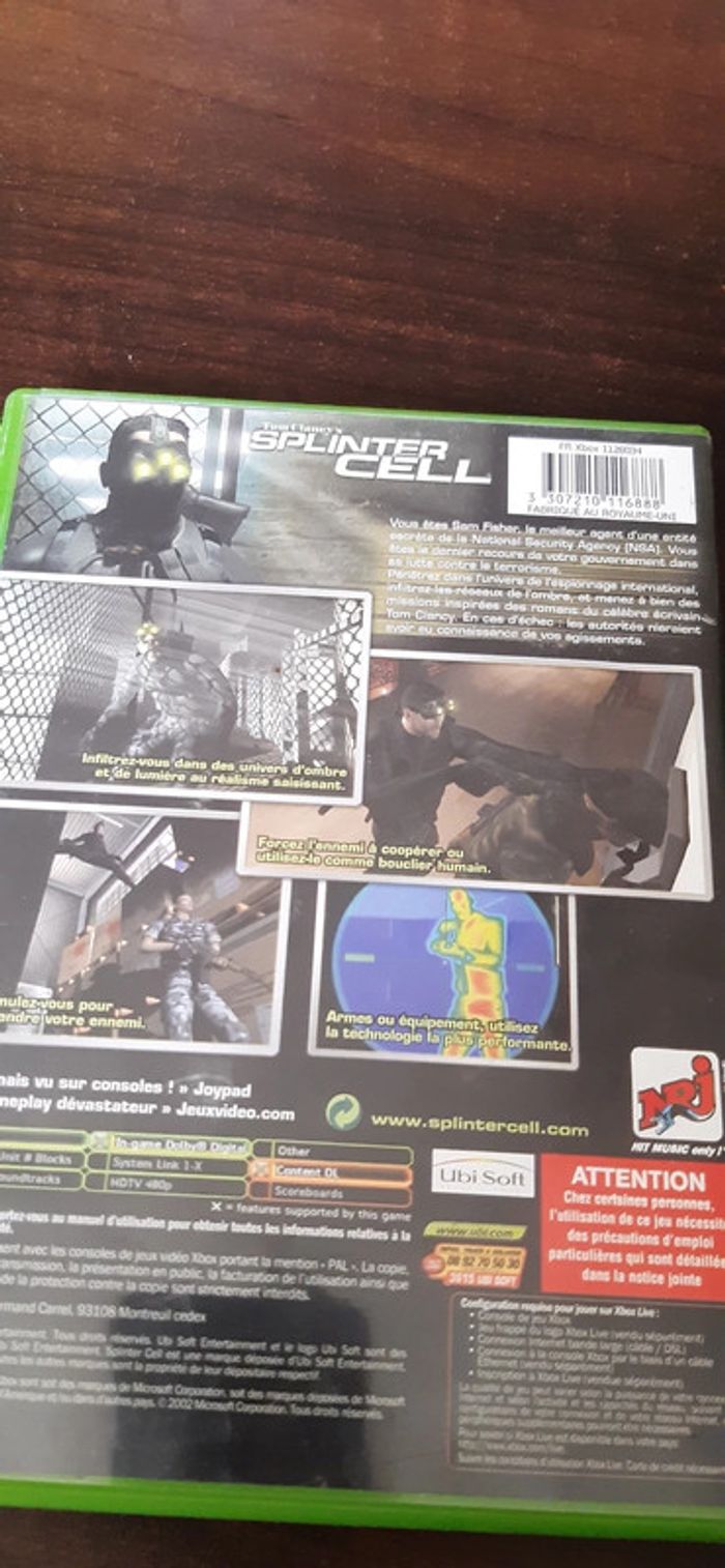 Xbox splinter cell Tom Claney's - photo numéro 4
