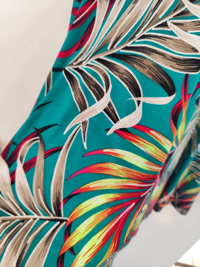 Robe verte à motif taille 40 Morgan - photo numéro 6