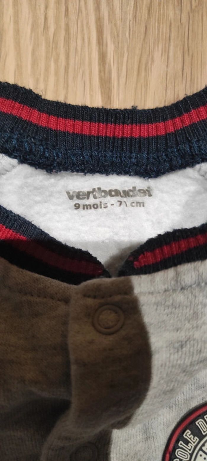 Combinaison Vertbaudet 9 mois 71 cm - photo numéro 2