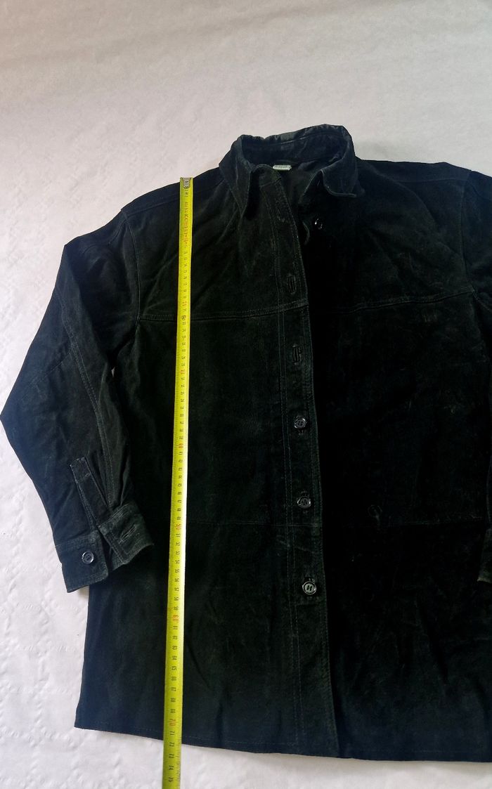 Blouson cuir , long , femme , taille 34 / 36 - photo numéro 7