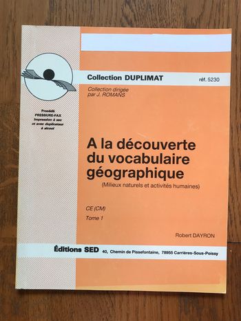 A la découverte du vocabulaire géographique CE - CM