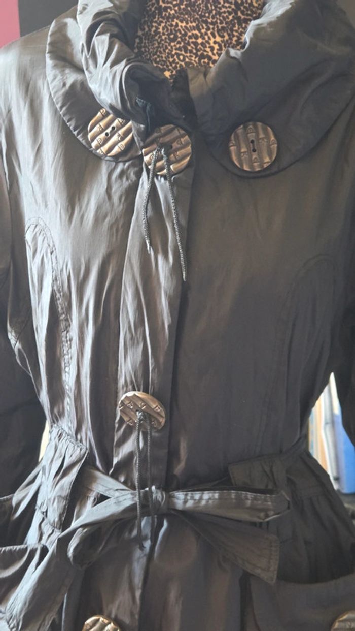 Veste Trenchs Noir de chez Sourire en taille 38 - photo numéro 2