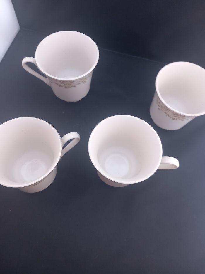 4 Tasses avec motifs fleurs Diadem - photo numéro 4