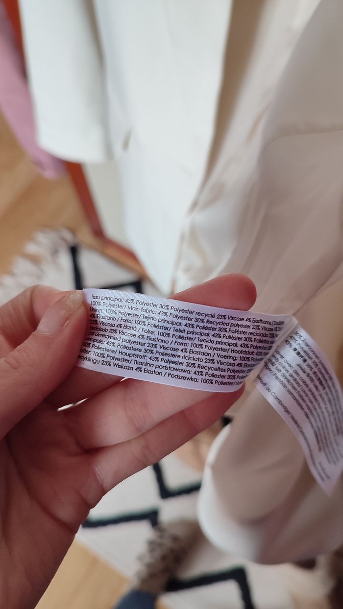 Veste blazer écru taille 34 - photo numéro 8