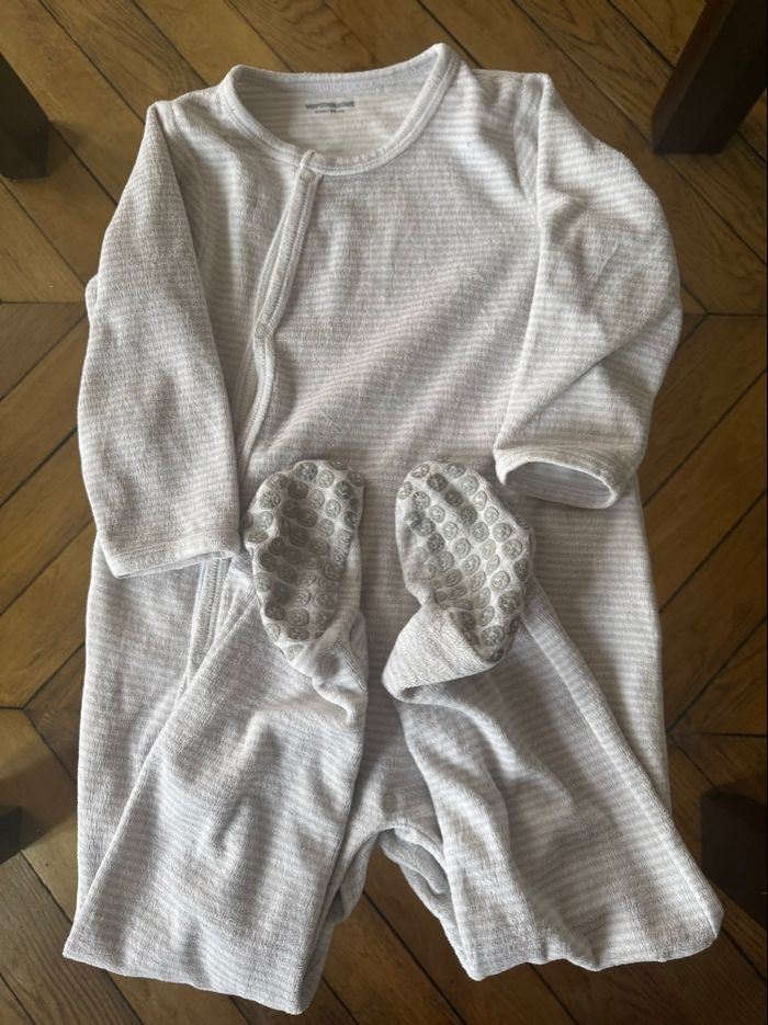 Pyjama gris clair 3 ans