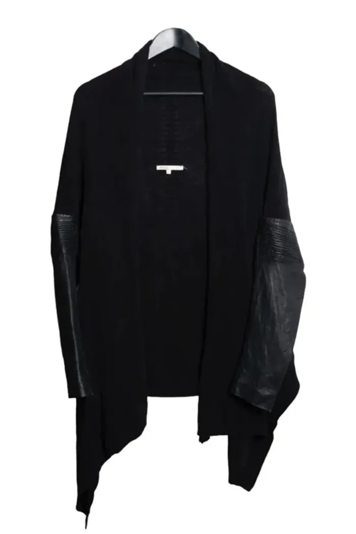 Veste gilet drapée bi-matière Maje – Taille M - photo numéro 2