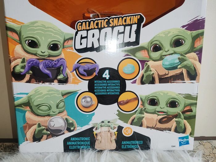 Star wars grogu animé et figurine Yoda - photo numéro 4