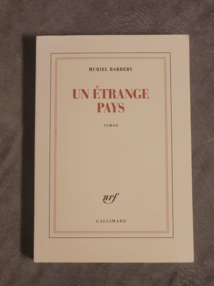 Un étrange pays Muriel Barbery
