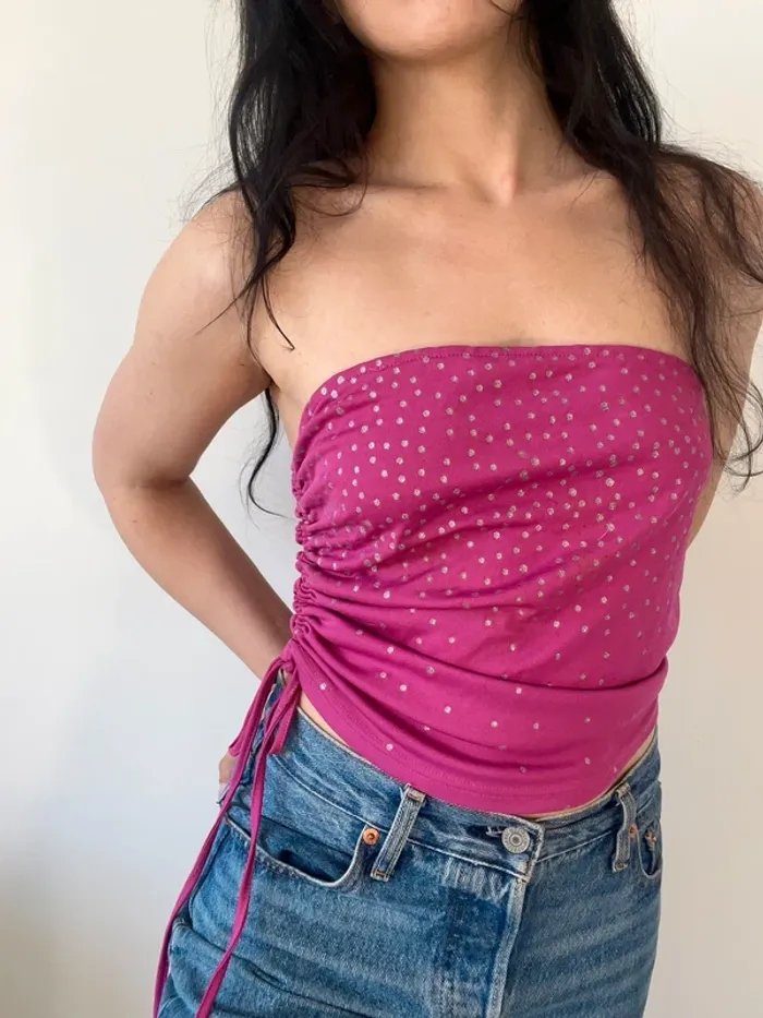 Top y2k années 90/2000 rose taille M 🎀 - photo numéro 4