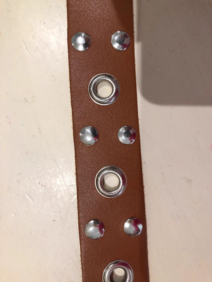Ceinture cuir taille 30/75 Croûte de cuir  Made in - photo numéro 13