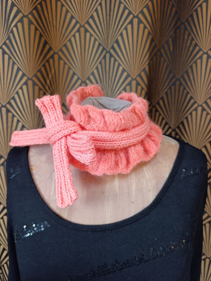 Foulard écharpe Col à volants corail ruffled collar - photo numéro 4