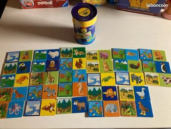 Jeu de dominos animaux Nathan Tilouk