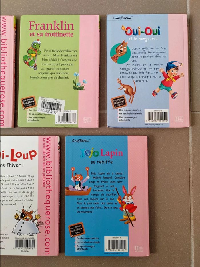 Lot 5 livres - Ma première bibliothèque rose - Mini-loup, Winnie l'ourson, franklin ect.. - photo numéro 4