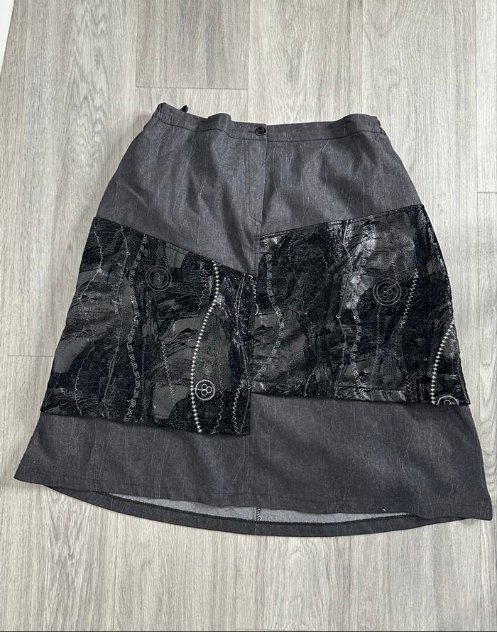 Jupe gris foncé et noir S.Quise T48 4XL