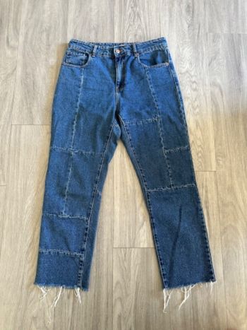 Jean denim bleu brut taille haute Camaïeu T40/42 L/XL