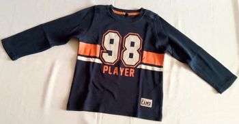 Tee-shirt garçon manches longues player