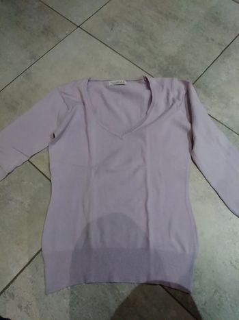 Pull violet clair XS mais taille comme un S