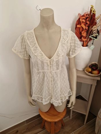Blouse en dentelle Zara