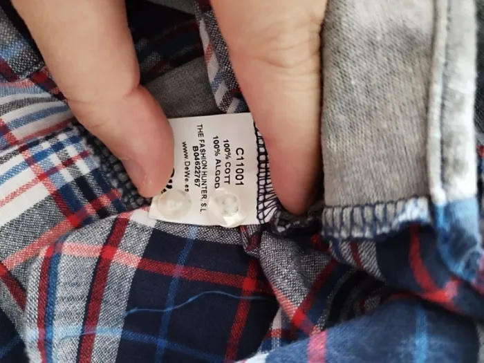 Chemise homme été manches courtes bicolore carreaux années 90 - photo numéro 9