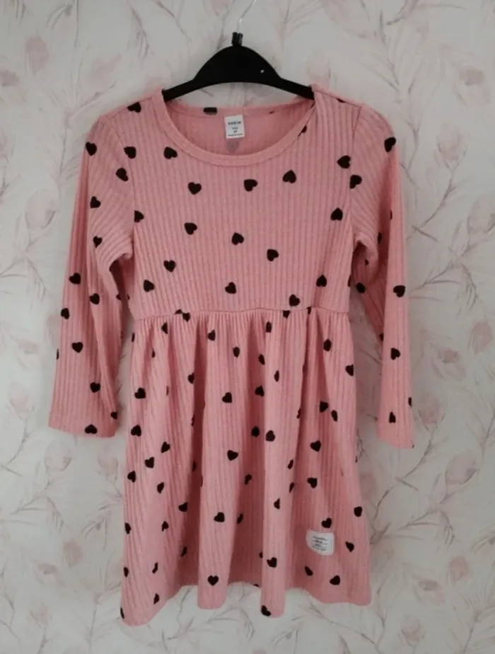 Robe fillette manche longue