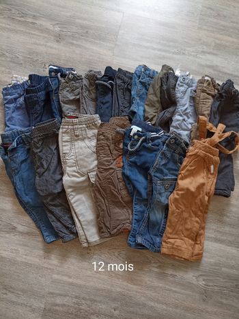Lot 20 pantalons 12 mois